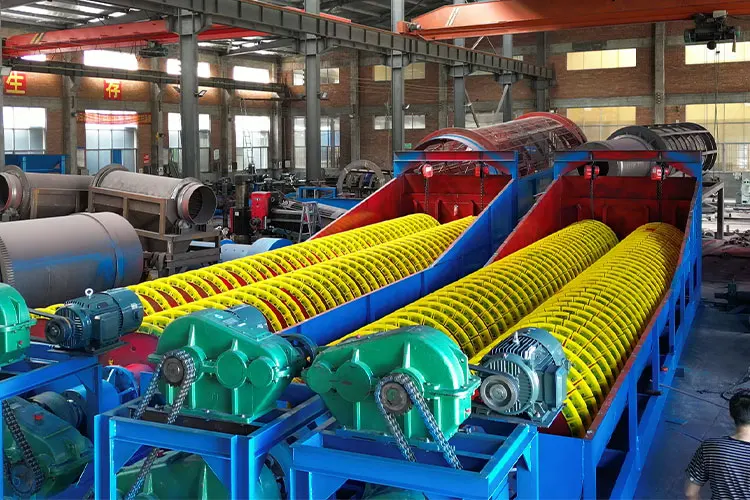 Spiral sand washing machine